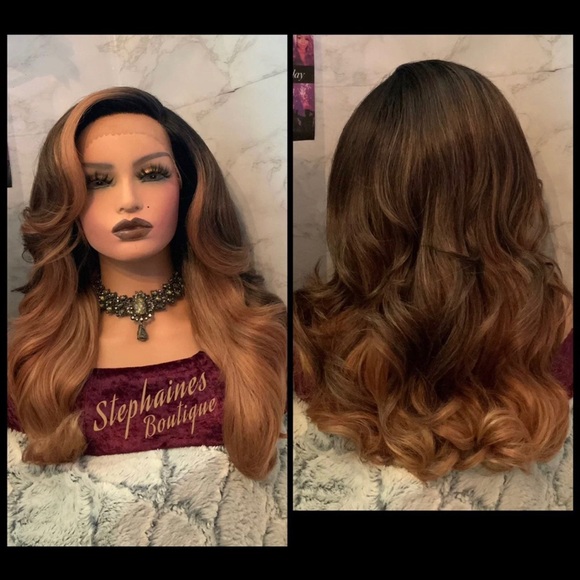 Human Hair blended lace front wig - Picture 7 of 12